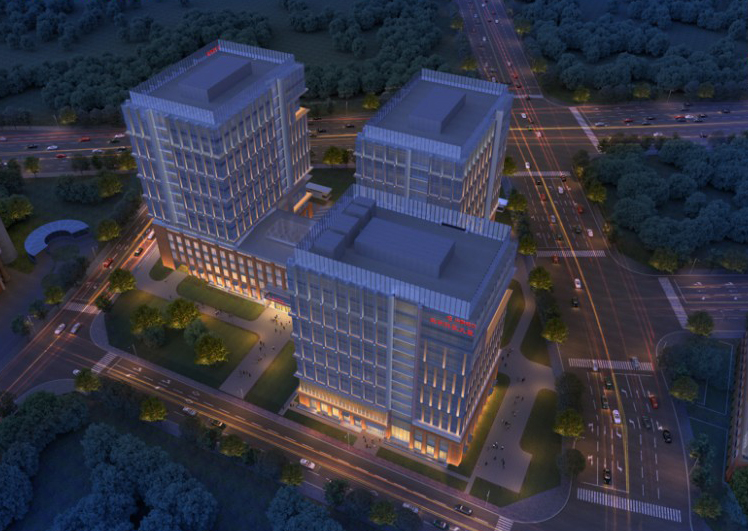 华夏银行数字科技大厦新首钢国际人才社区(核心区北区)-035地块夜景照明项目